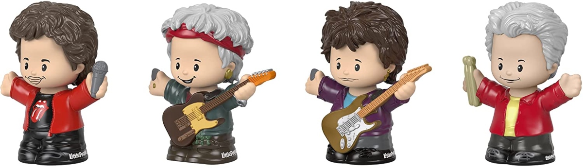 4 Rolling Stones Little People figurines