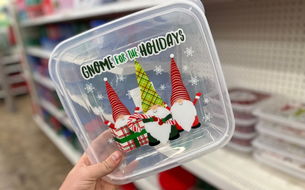 gnome for the holidays containers