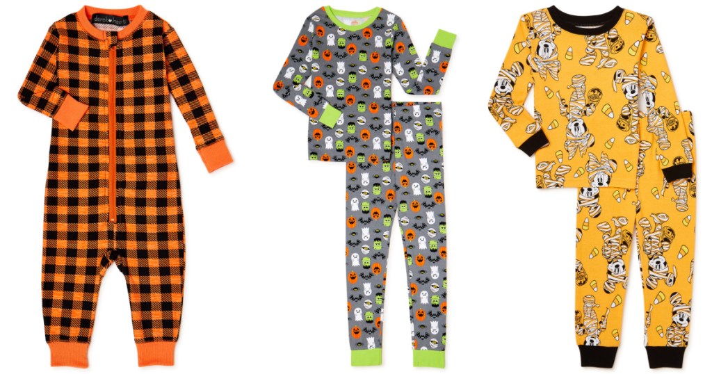 baby and kids Halloween pajamas