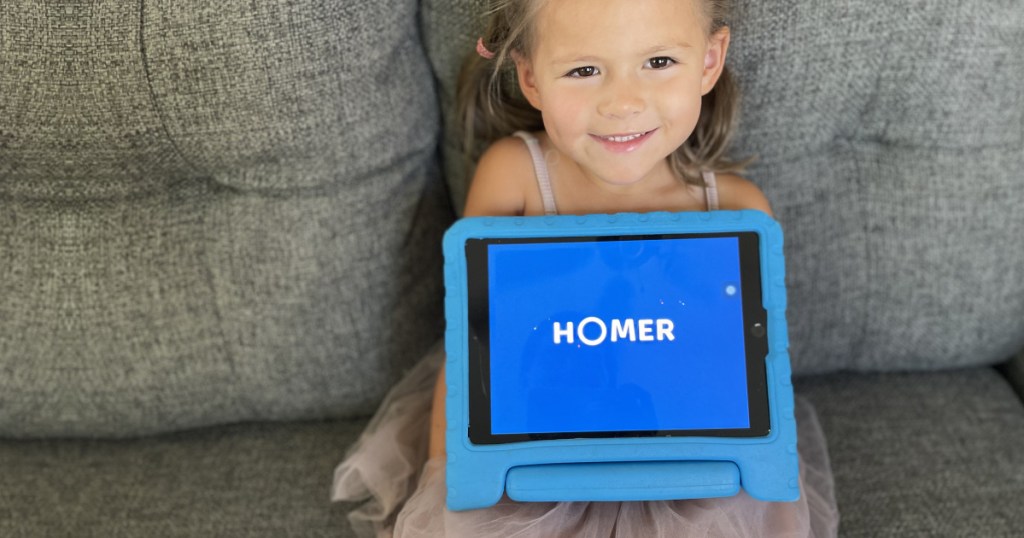 homer learning app home screen