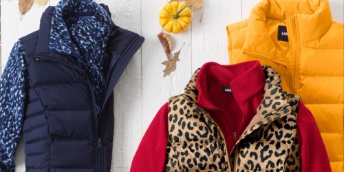 ** Lands’ End Winter Vests for the Family from $16 (Regularly $60)