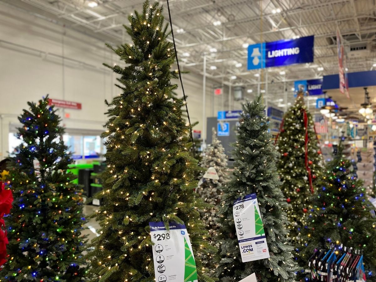 Up to 75 Off Lowe's Christmas Trees TWO 6Foot Slim Trees Only 34.