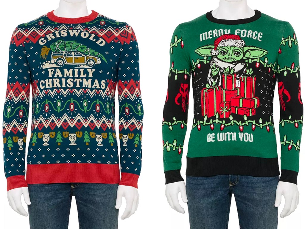 griswald and grogu ugly sweaters