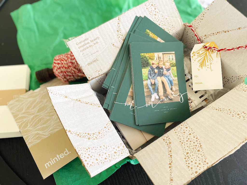 Minted Christmas Cards in box 