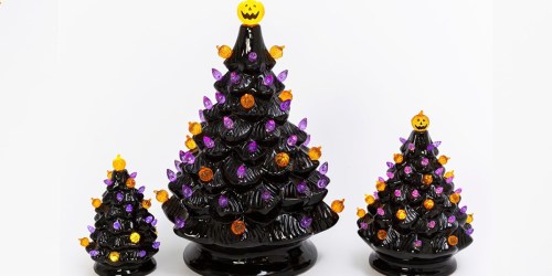 ** Pre-Lit Musical Ceramic Halloween Tree Set Only $49.99 on Zulily
