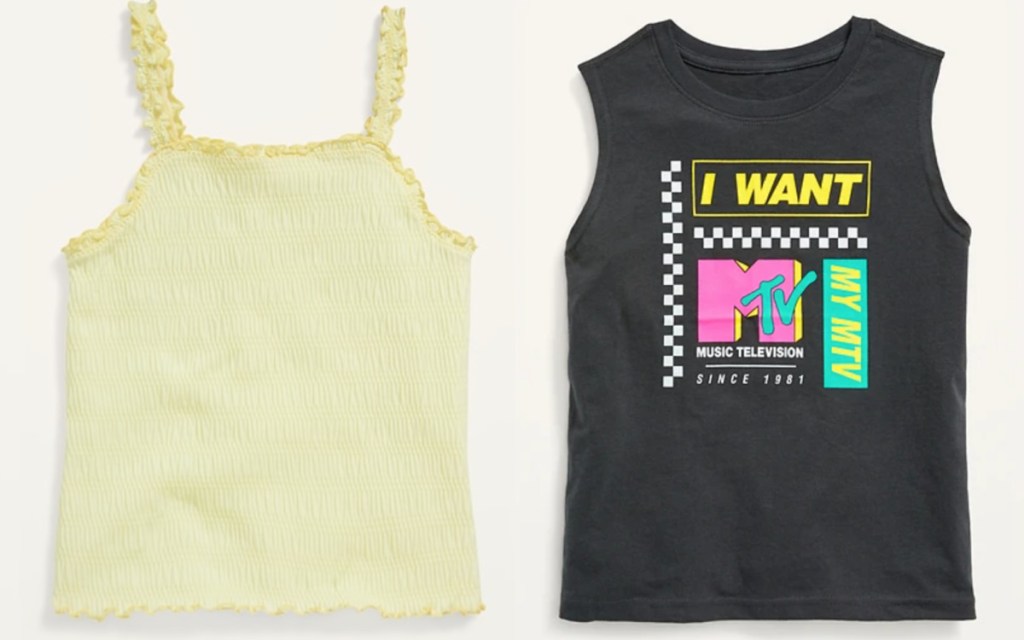two old navy clearance kids tops