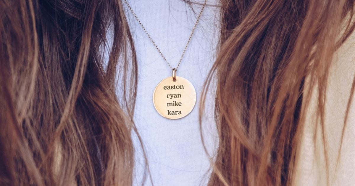 Personalized Disc Necklace Just $16.49 Shipped (Regularly $45)
