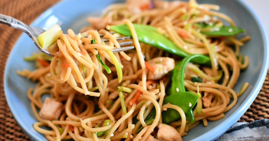 Easy Chicken Chow Mein Using Spaghetti Noodles | Hip2Save