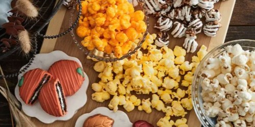 The Popcorn Factory Fall Charcuterie Board Just $34.99 Shipped | Includes Wooden Board & Yummy Treats