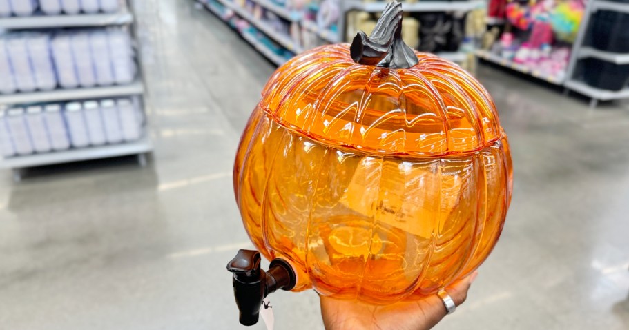 Halloween Pumpkin Glass Drink Dispensers Only $14.98 at Walmart