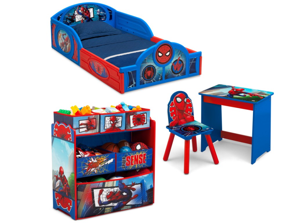 Spider-Man 4-Piece Room-in-a-Box Bedroom Set by Delta Children