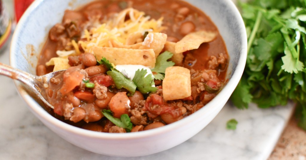 Southwest Chili With Ranch Style Beans Best Comfort Food Meal!