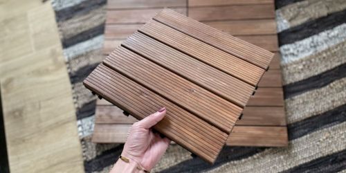 $30 Off High-Quality Indoor & Outdoor Wood Flooring Tiles on Walmart.com