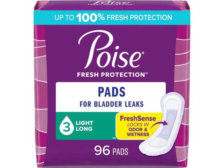 stock image of Poise Incontinence Pads & Postpartum Incontinence Pads 96 Count