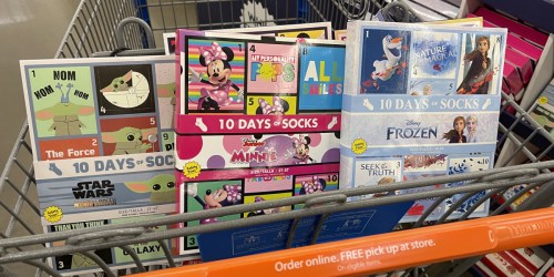 ** 10 Days of Socks Character Advent Calendar Only $5 on Walmart.com | Disney, Star Wars, Cocomelon, & More