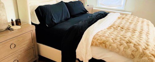 6-Piece Essential Sheet Sets from Linens & Hutch on bed