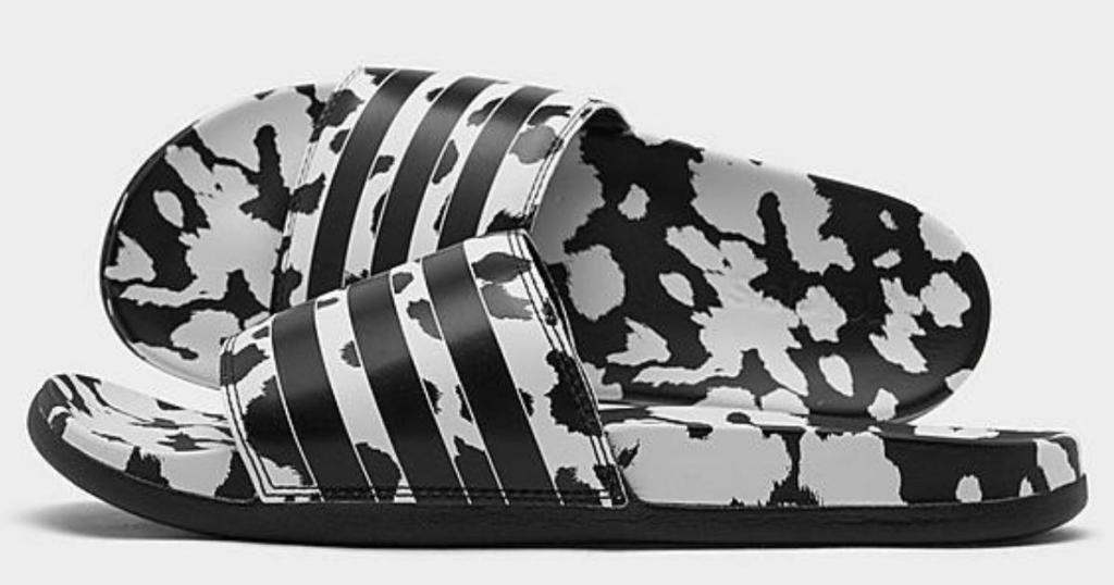 women's adidas adilette comfort slides in black