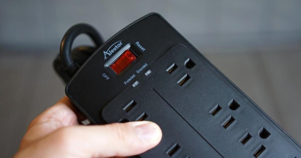 Alestor Surge Protector w/ 12 Outlets & 4 USB Ports