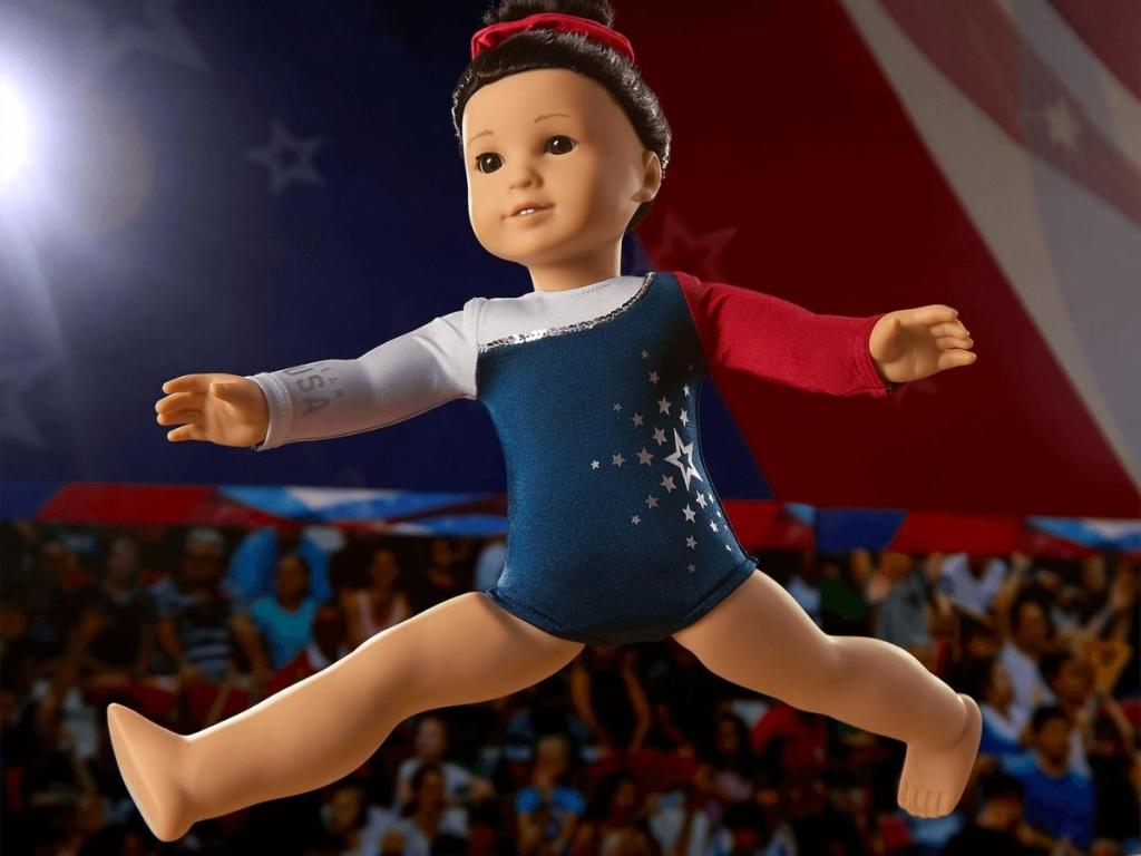 American Girl Red, White & Blue Team USA Gymnastics Set for 18" Doll