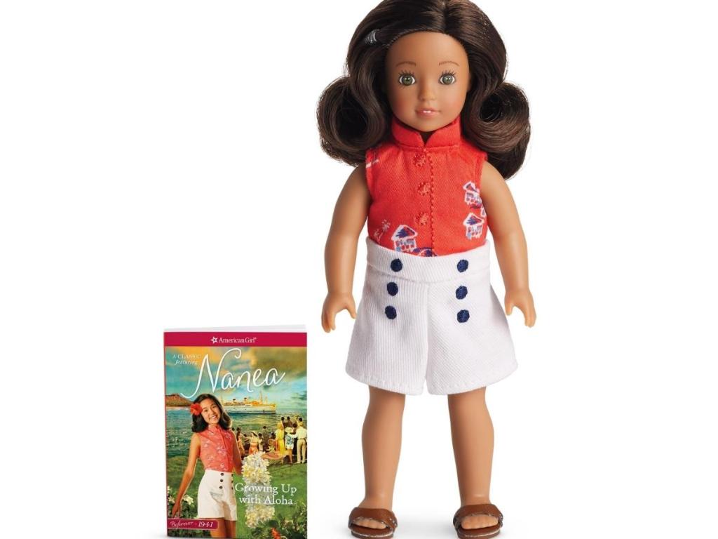 nanea mini american girl doll with book