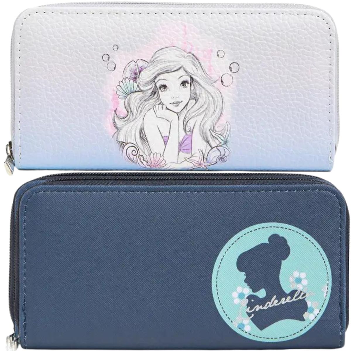 Ariel and Cinderella wallets
