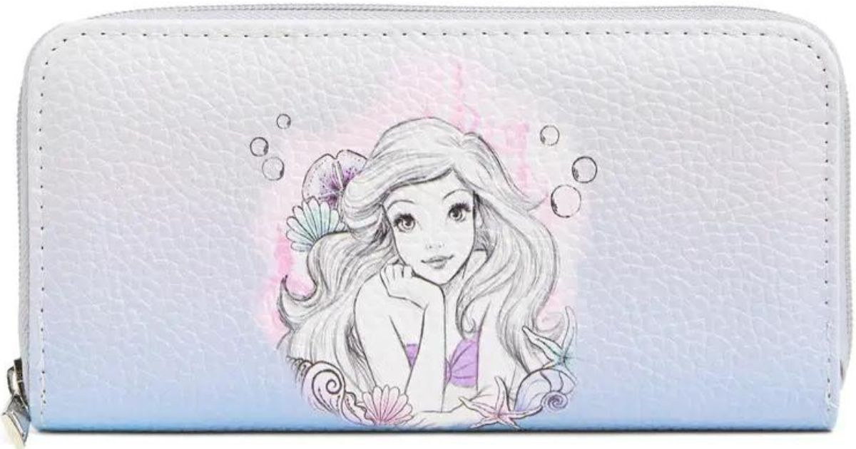 Ariel mermaid wallet light blue