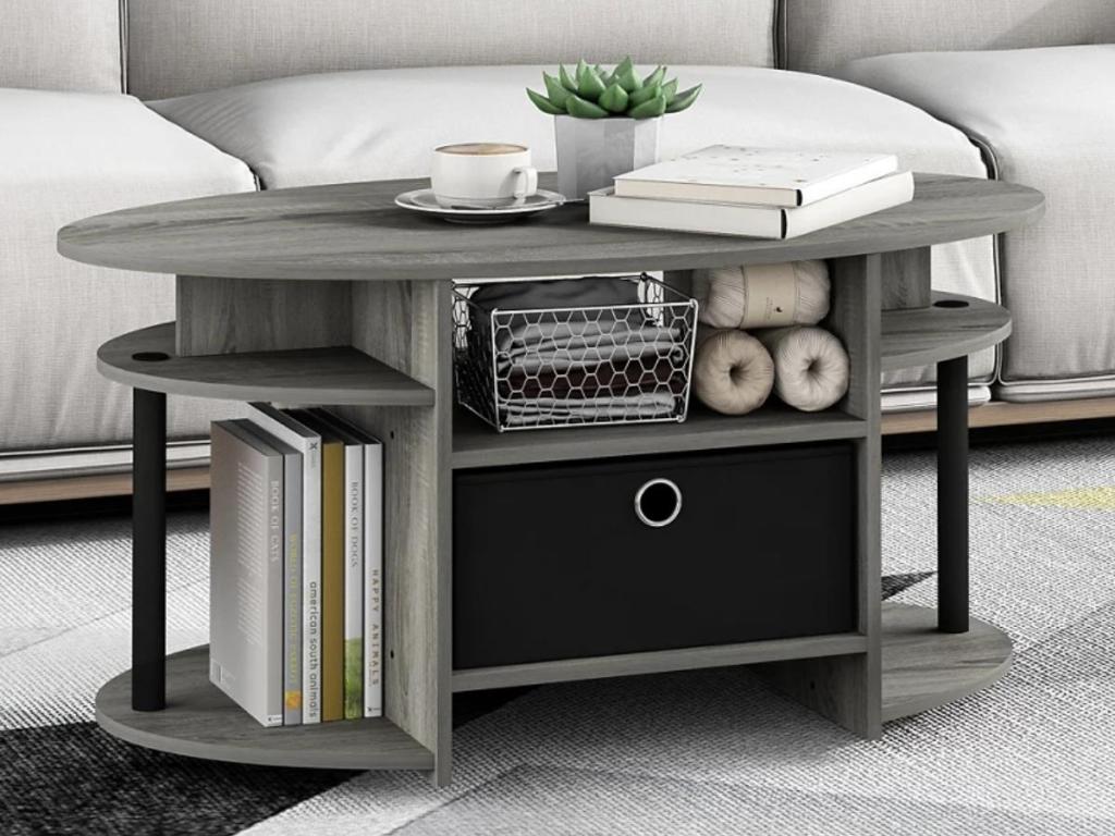 ashley homestore accent table in living room