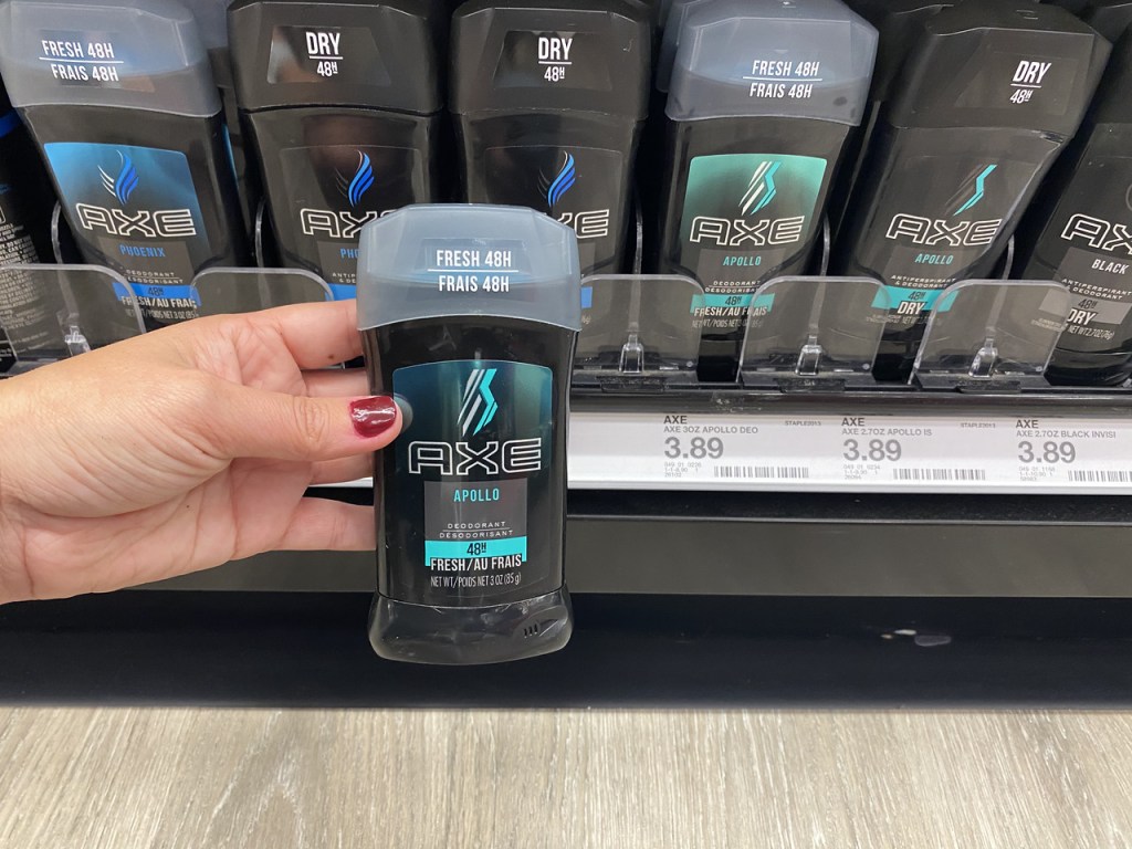 Axe Deodorants on Target shelf