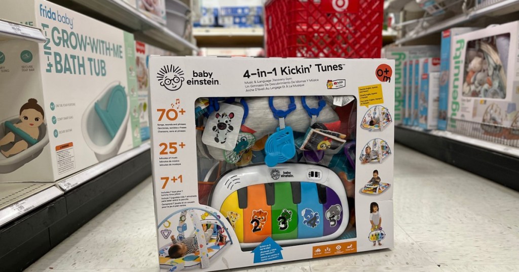 Baby https://hip2save.com/deals/xbox-wireless-controller/Einstein Kickin' Tunes in front of Target cart