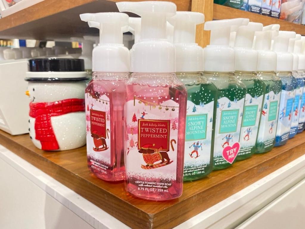bath and body works foaming hand soaps in store