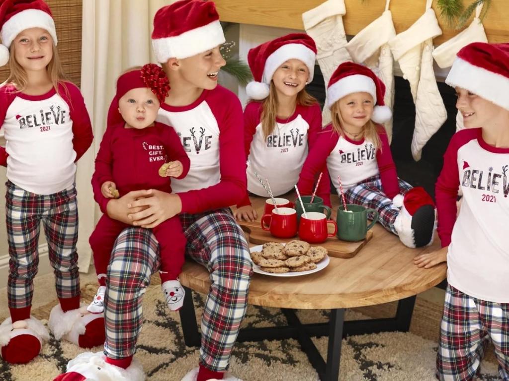 believe collection matching family pajama set