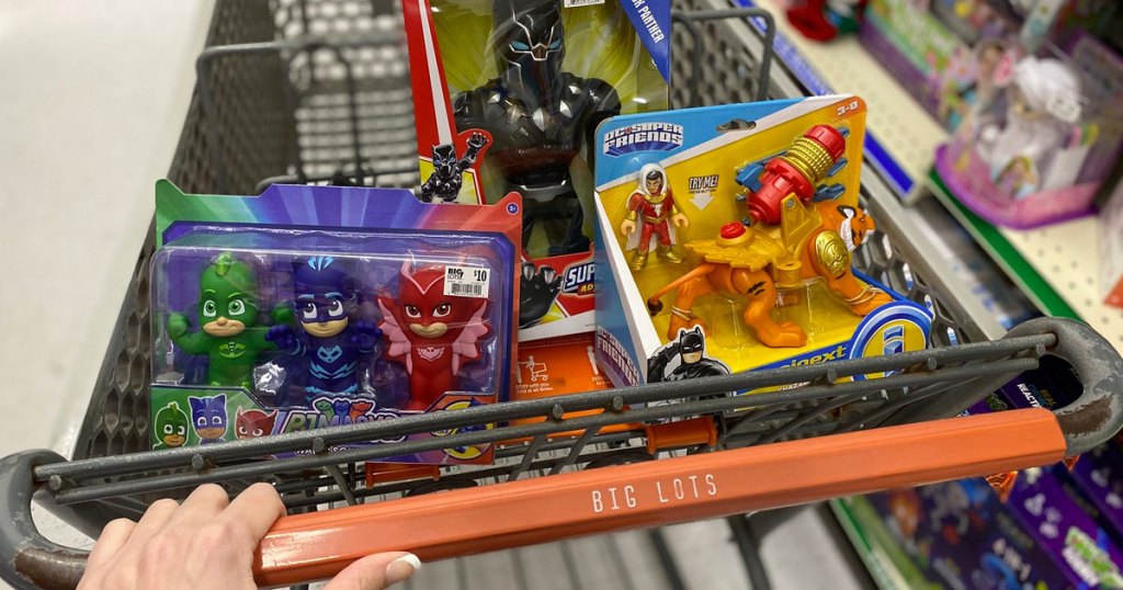 toys in big lots shopping cart