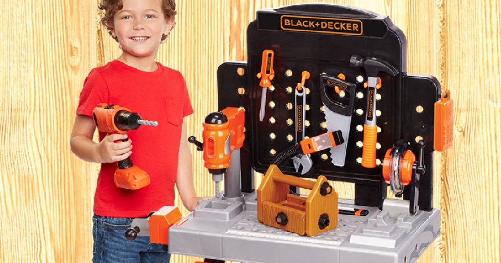 Kids' Toy Workbench & Toy Tools, Black & Decker