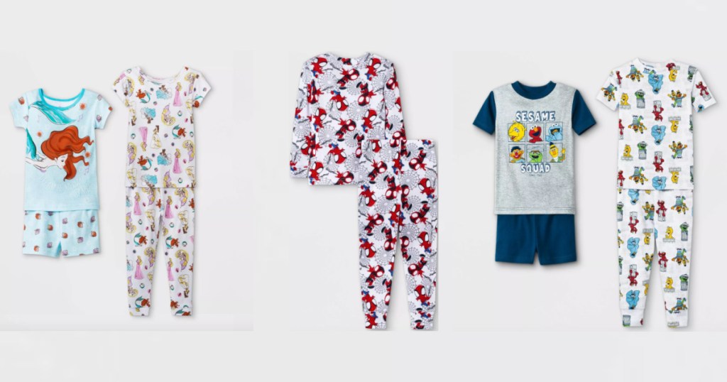 target 4-piece pajamas