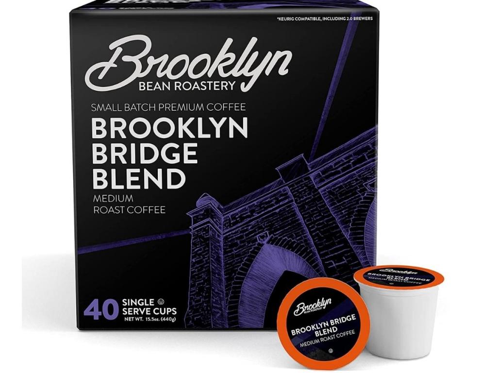 Brooklyn Beans Coffee K Cup 40-Count, Brooklyn Bridge Blend