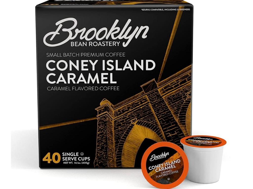 Brooklyn Beans Coffee K Cup 40-Count, Coney Island Caramel