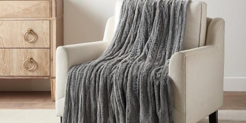 Brookstone Heated Faux Fur Throw Only $30 on Walmart.com (Regularly $50)