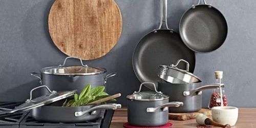 Calphalon Nonstick Cookware 10-Piece Set Only $149.99 Shipped (Dishwasher & Oven-Safe!)