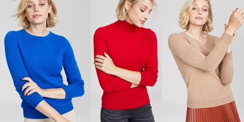 Cashmere Sweaters Just $39.99 Shipped on Macys.com (Regularly $99) | Early Black Friday Special