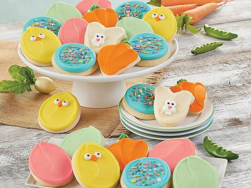 Cheryl's Cookies24-Piece Easter Cutouts Cookies Box 