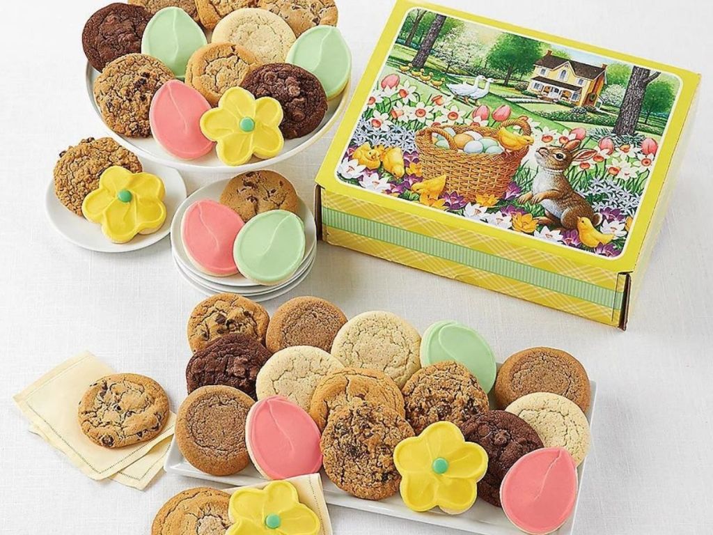 Cheryl's Cookies 36-Pc Cookies w/ Easter Printed Bow Box