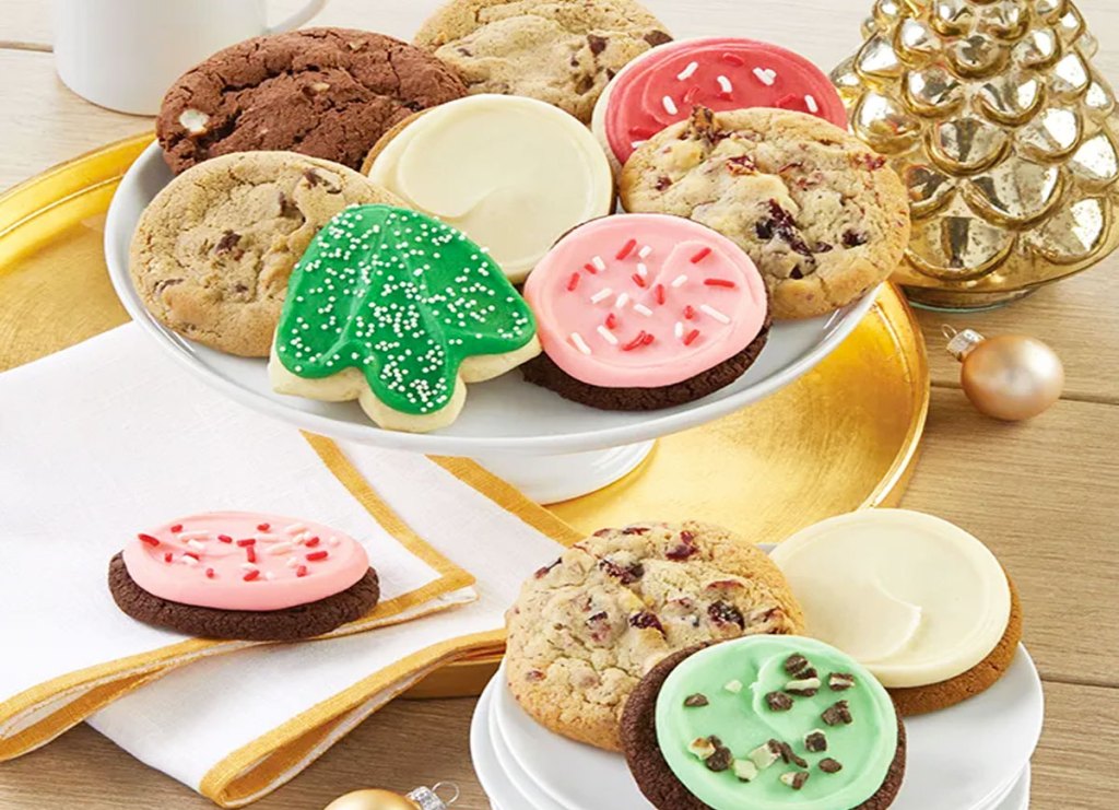 holiday frosted cookies