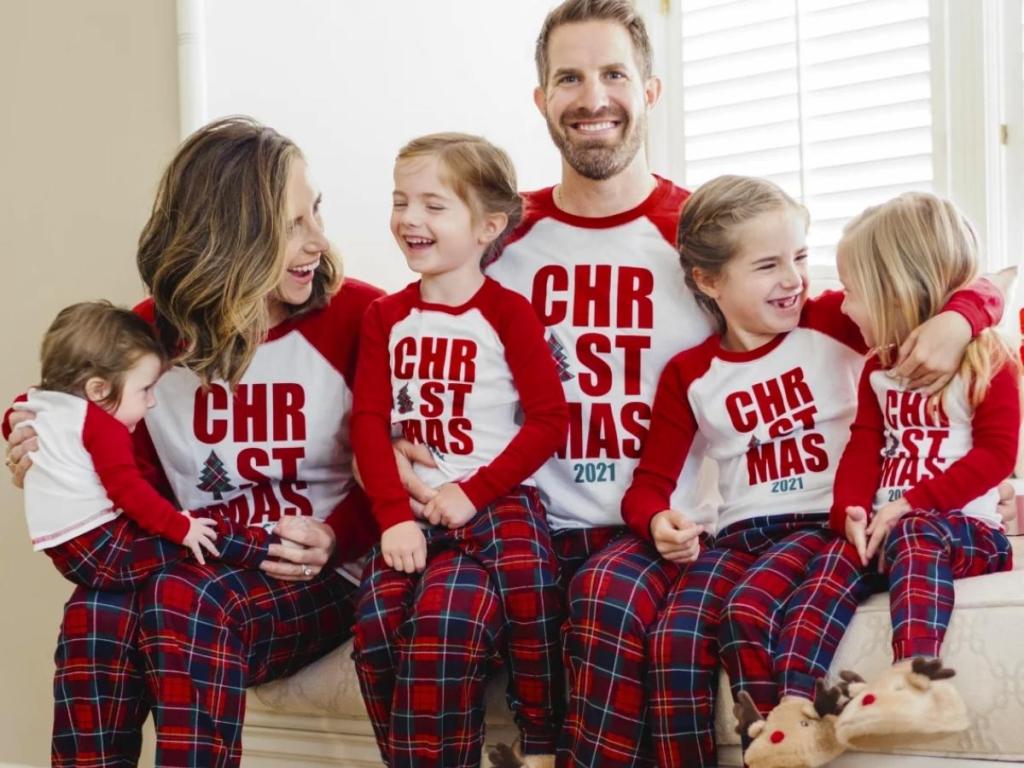 christmas tartan collection family pajama set