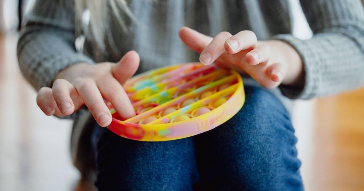 Chuckle & Roar Pop It! Fidget and Sensory Game in Tie Dye