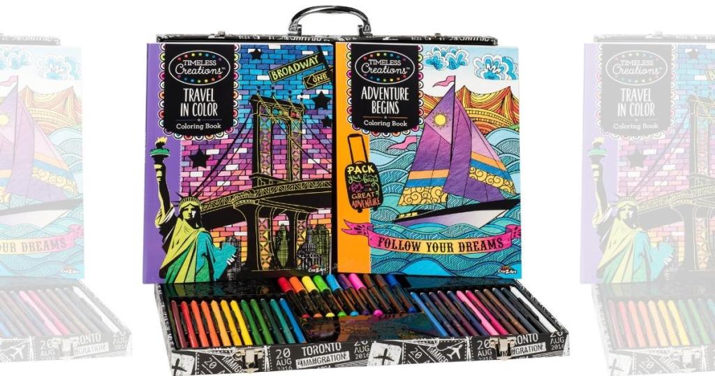 Cra-Z-Art Timeless Creations The Art of Coloring Coloring Studio with Case