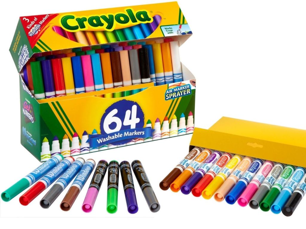 crayola washable markers 64 count