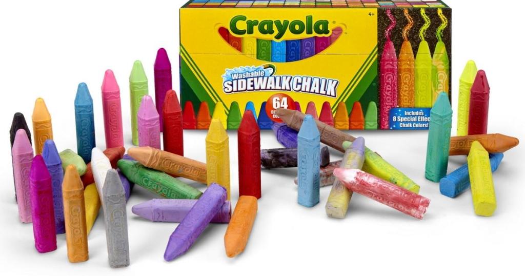 crayola washable sidewalk chalk 64 count
