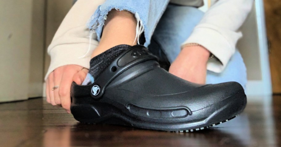 Crocs Men's and Women's Slip-Resistant Bistro Work Clogs