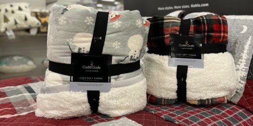 Cuddl Duds Sherpa Throws from $11.99 on Kohls.com (Regularly $50)