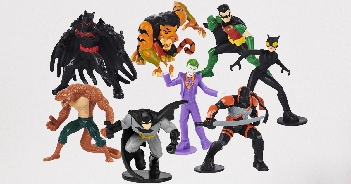 Details about   8 Pack Batman & Super Villains Action Figures 2 Inch Collectible Gotham City 
